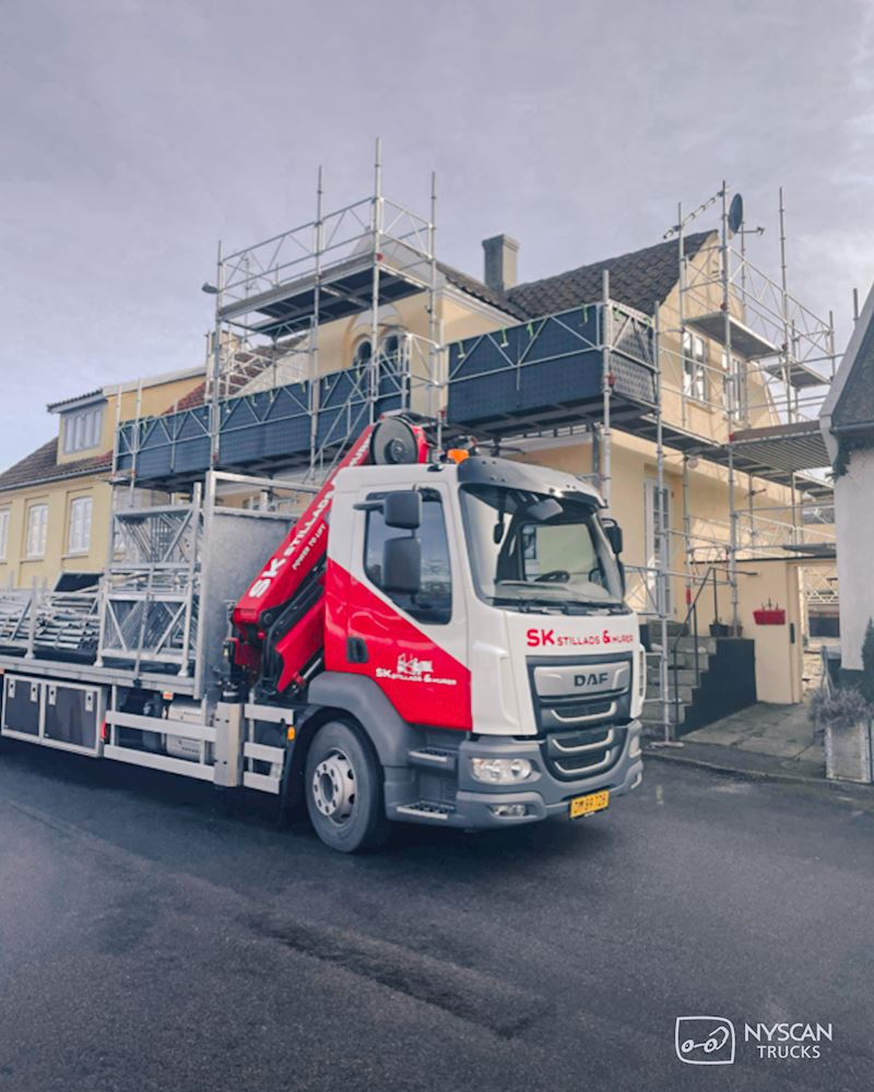 Ny robust DAF LF Stilladslastbil til Bornholm
