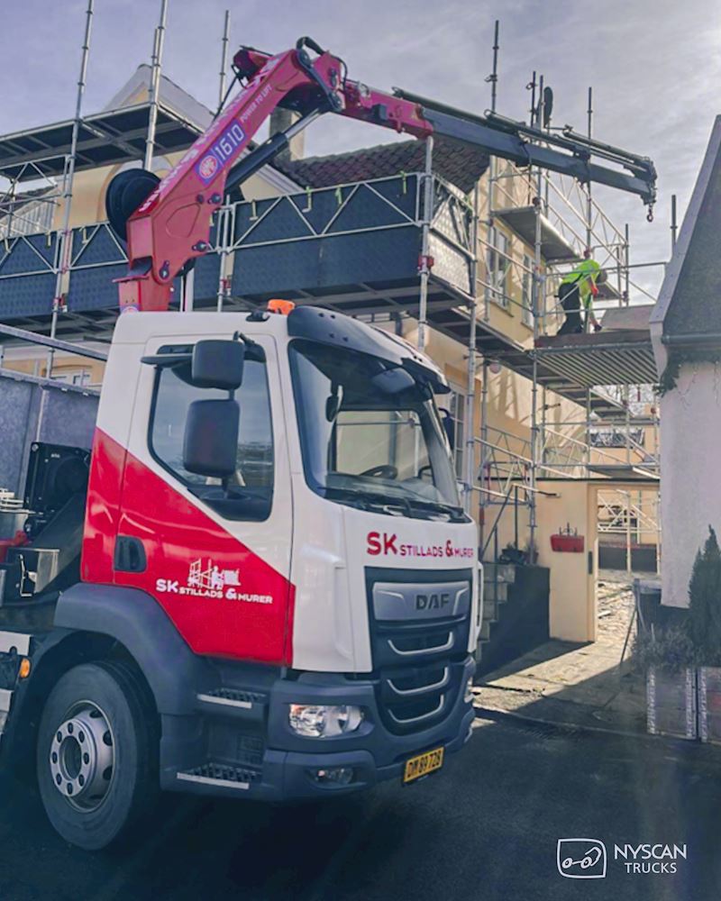 Ny robust DAF LF Stilladslastbil til Bornholm