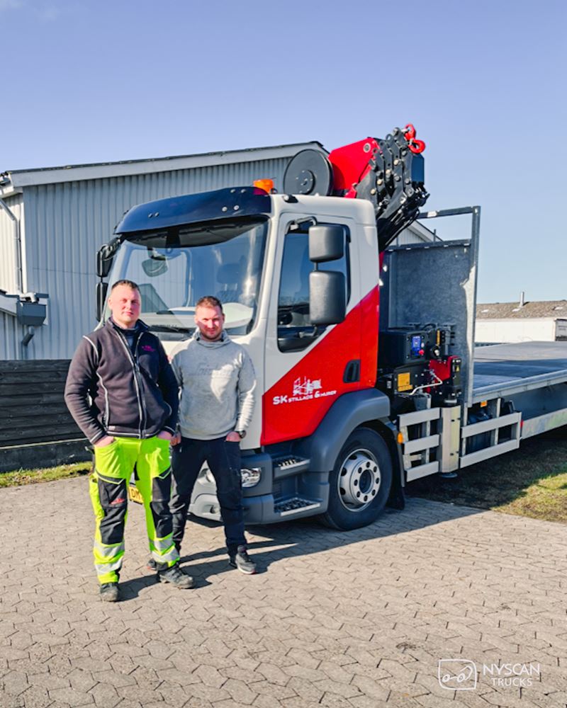 Ny robust DAF LF Stilladslastbil til Bornholm