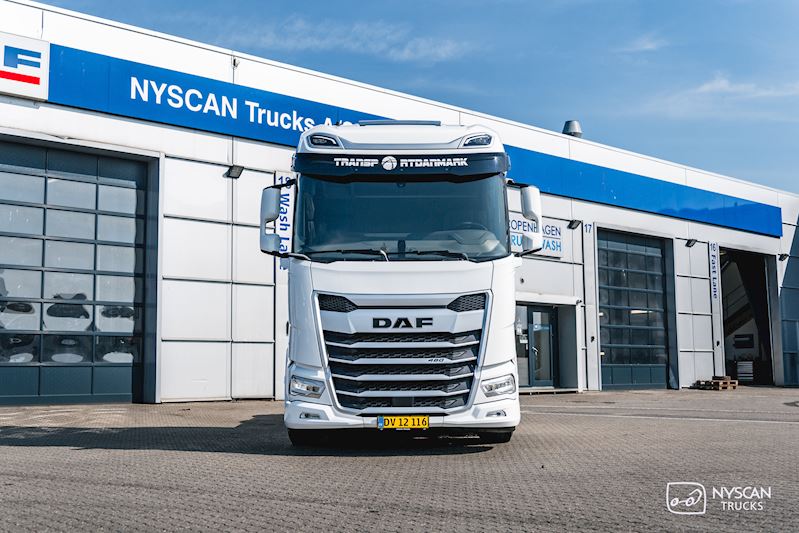 Transport Danmark henter Fabriksny DAF XG 480 FTS