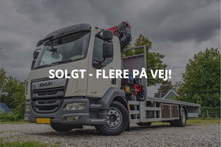 DAF XB FA 4x2 Stilladslastbil Kran + fast lad